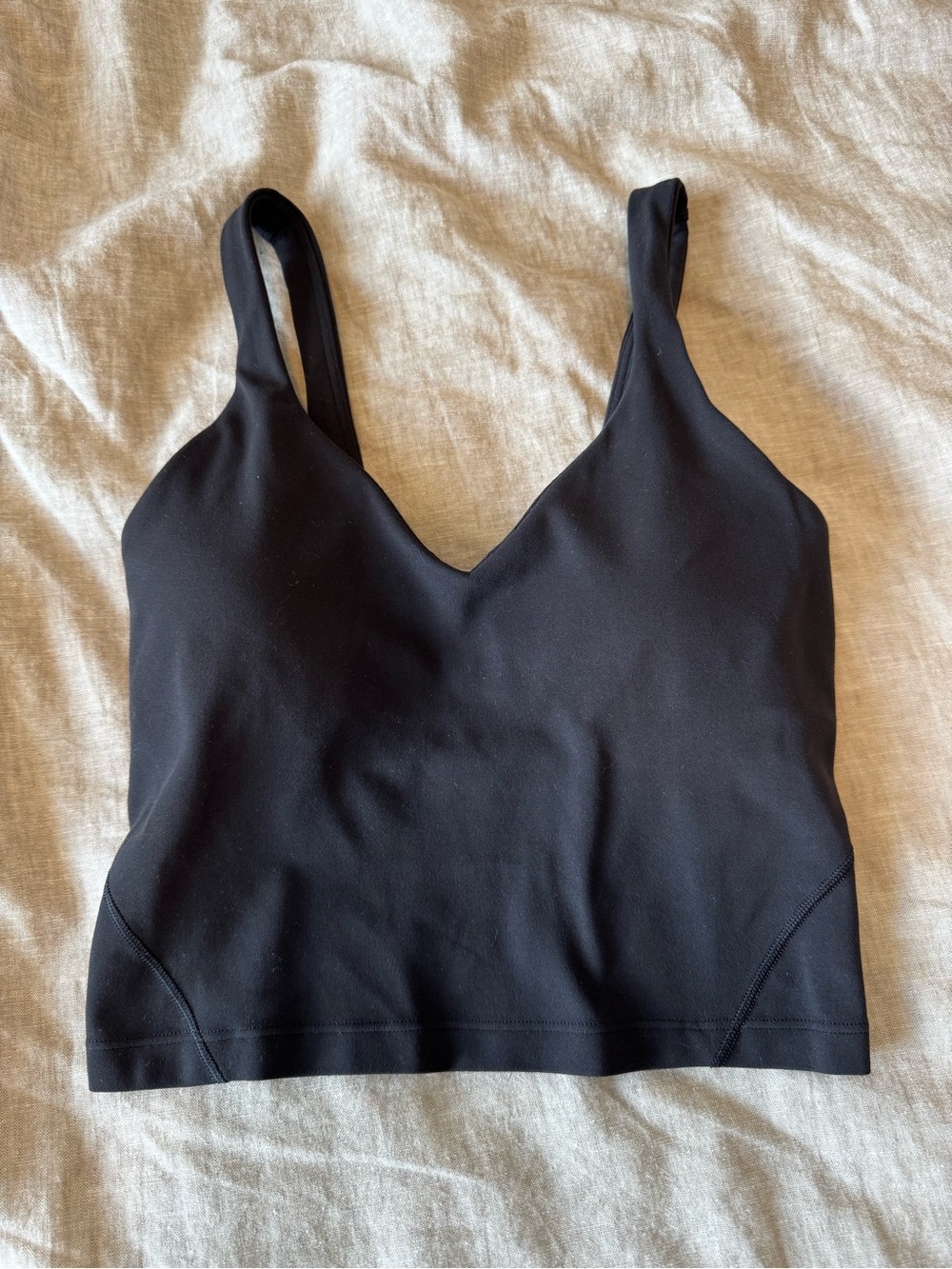 Lululemon Black Align Tank Top With Padding - Picture 2 of 7